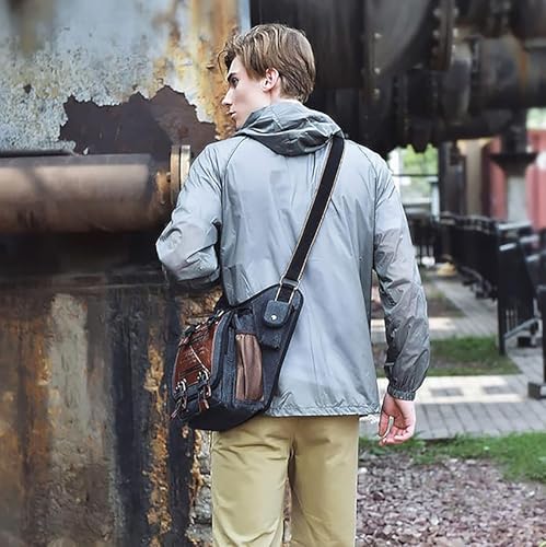 Canvas Messenger Bag Sling Bag Cross Body Bag Shoulder Bag Crossbody Shoulder Tool Pouch for Men Women2