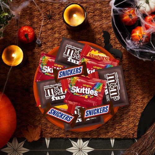 M&M'S, SNICKERS, SKITTLES & STARBURST Halloween Candt Assorted Chocolate Candy Variety Pack, Fun Size Halloween Candies for Party Favors, Trick or Treat and More, 40 Ct Bulk Bag - image 3