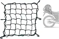 Rede Elástica Moto e Bike Bagageiro Aranha Redinha M 45 X 45 (Vermelho) Para Levar Capacetes E Bagagens Em Sua Moto ou Bike
