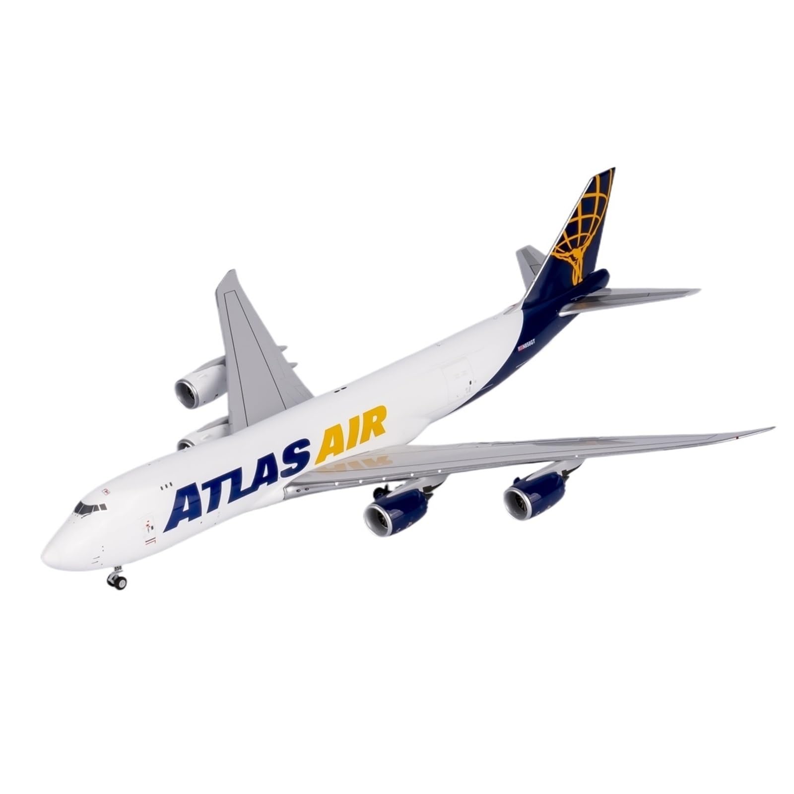 Repliki modeli samolotów 19CM w skali 1/400 gotowy model samolotu odlewanego ciśnieniowo dla Atlas Air B747-8F N856GT samolot dla fanów lotnictwa miniaturowy model samolotu