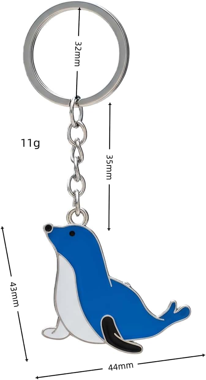 3 Pack Set Sea Lion Keychain for Women Men,Cute Seal Stuff Bag Charms Keychains Accessories Gifts For Car Key Ring,Backpacks,Purse