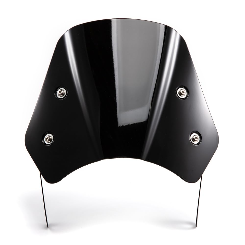 Parabrezza universale per moto Parabrezza per fari da 5'‘ - 7’' Moto (Nero)