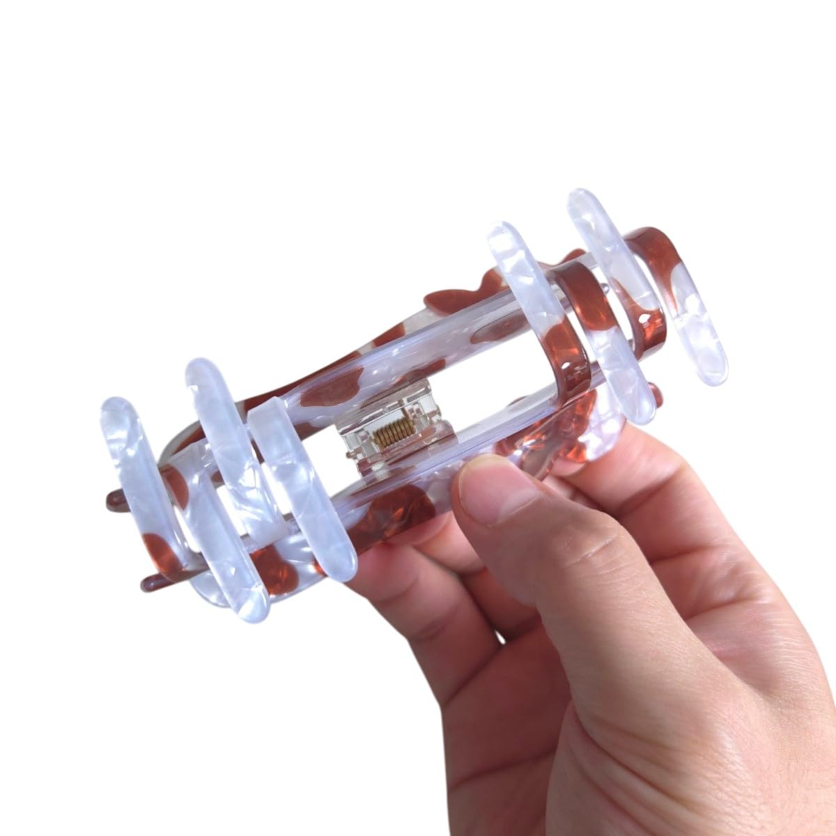 Novelty Cow Claw Clips,Acrylic Hair Clip for Women,Funny Hair Clip,Fashion Claw Clips,Brown - Image 5