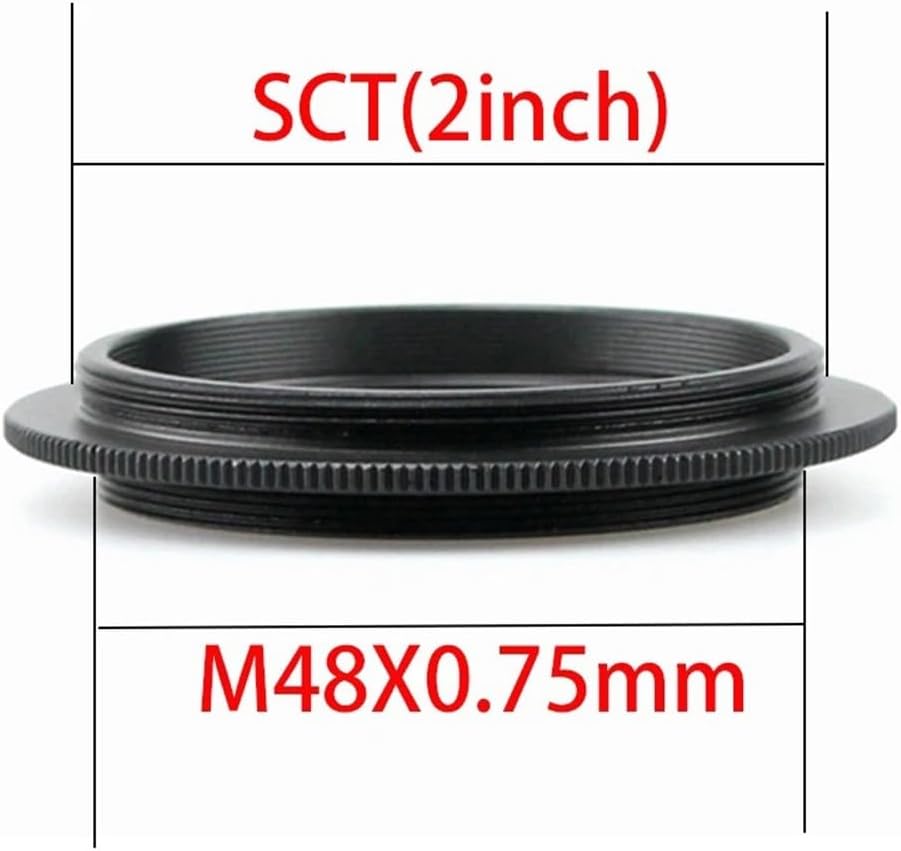 Astrophotography Accessories External Male to M48 Male Threads T-Ring Adapter 2"-24TPI Transform to M48x0.75mm Astronomical Telescope Accessories