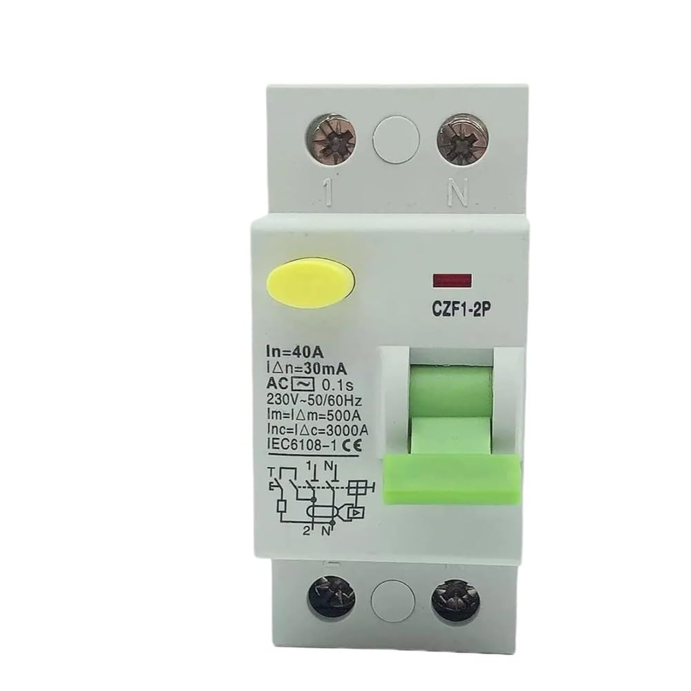 Interruttore Automatico Corrente Differenziale Elettromagnetico 63A Tipo A/AC 30mA 100mA Componenti elettrici(AC Class EC Type,P25A100MA)