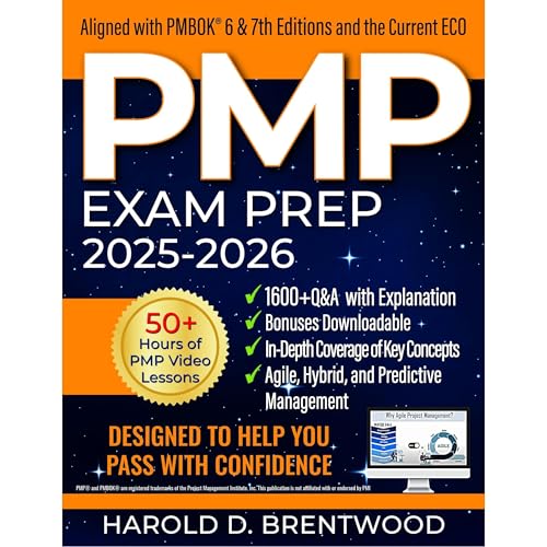 PMP Exam Prep Audiolibro Por Harold D. Brentwood arte de portada