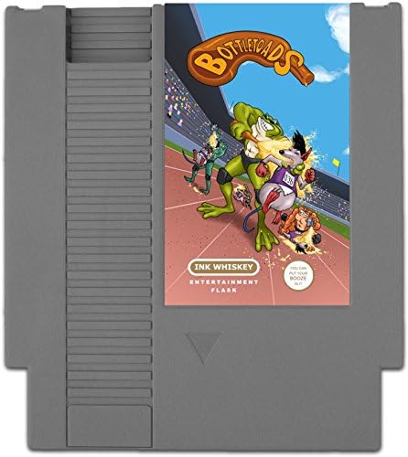 Frasco de entretenimiento NES ocultable - Parece un cartucho de videojuegos retro de Nintendo, pero es un frasco con una etiqueta hilarante