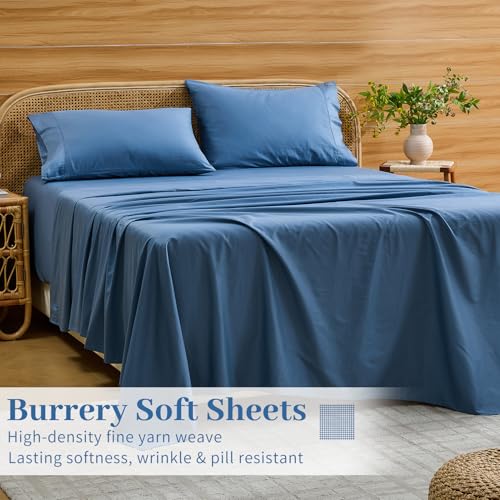 Image of Bedlifes 1000TC Egyptian Cotton Queen Sheets, 4Pcs 18-24 inch Extra Deep Pocket | Cooling & Breathable, Ultra Soft, Hotel Comfort, Sateen Weave, OEKO-TEX Certified, Easy-Care Machine Washable