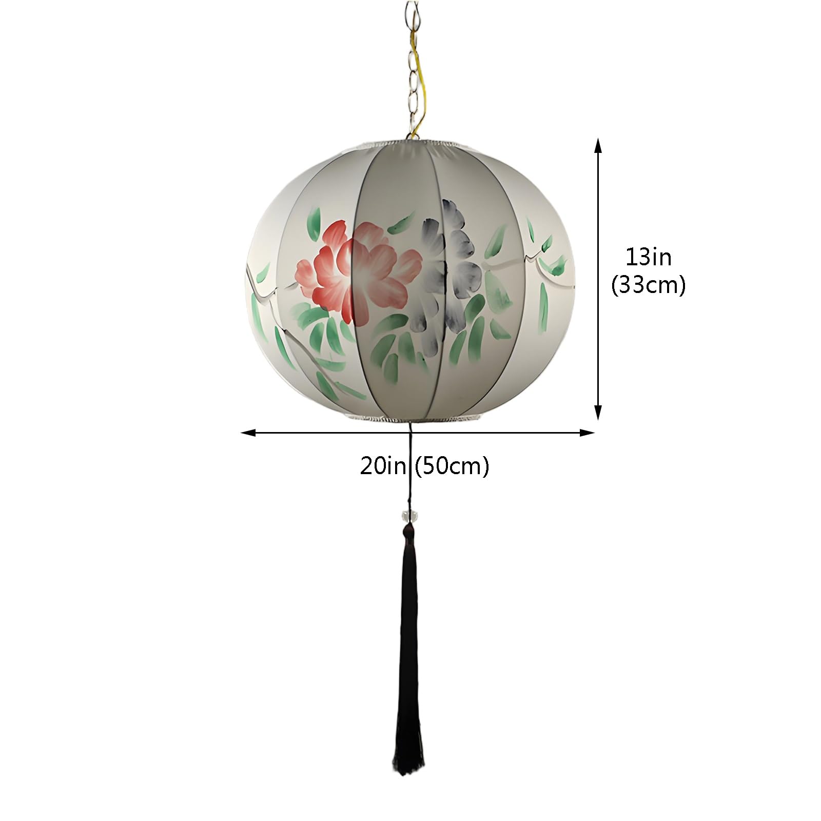 Chinesische Neujahrslaterne, Chinesische Neujahrslaternen, Mehrfarbig, 40,6–61 cm(White,50#)