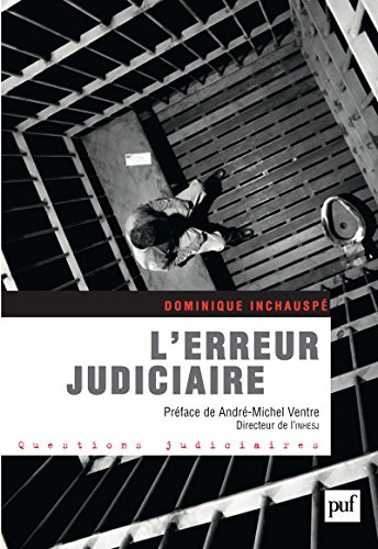 Télécharger L'erreur judiciaire (Questions judiciaires) PDF Ebook En Ligne