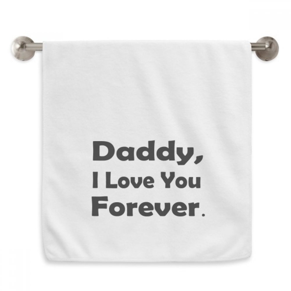 Serviette de toilette Love You Dad cadeau de fête idéal