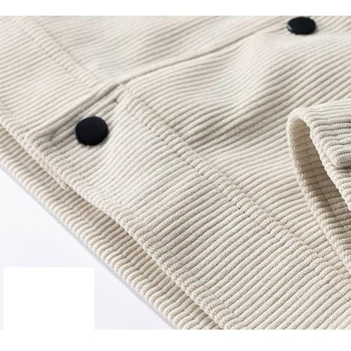 Corduroy Men‘s Blazer Casual Stand Lapel Single Breasted Jacket Wedding Prom Party Set3