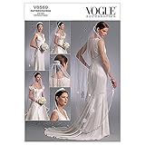 Vogue Bridal Pattern 8569 Headpieces, Tiara and Bridal Veils with Variations