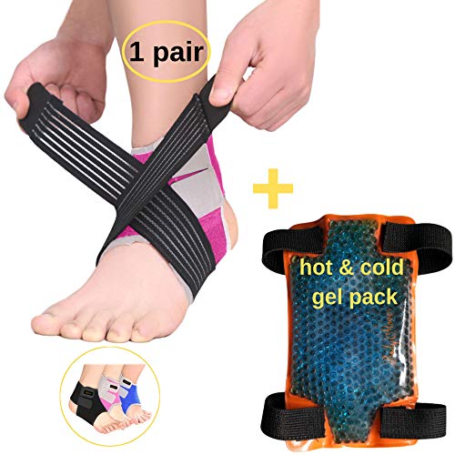 BodyMoves Kid's Ankle brace support PLUS Hot and Cold Ice Pack