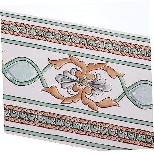 Hemobllo 3 Rolos de borda de papel de parede e casca adesivos decoração de decalque de borda de pape