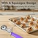 JUNADAEL J Ice Cream Scoop, Cookie Scoop Set, Incluede 1.2 OZ/ 2 OZ/ 4 OZ Scoop, Portion Control For Cookie Dough, Ice Cream, Cupcake, Muffin, Mashed Potatoes, Side Dish, Pancake