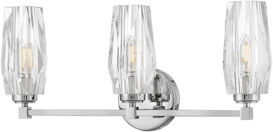 Hinkley Ana Medium Three Light Vanity, Polished Nickel