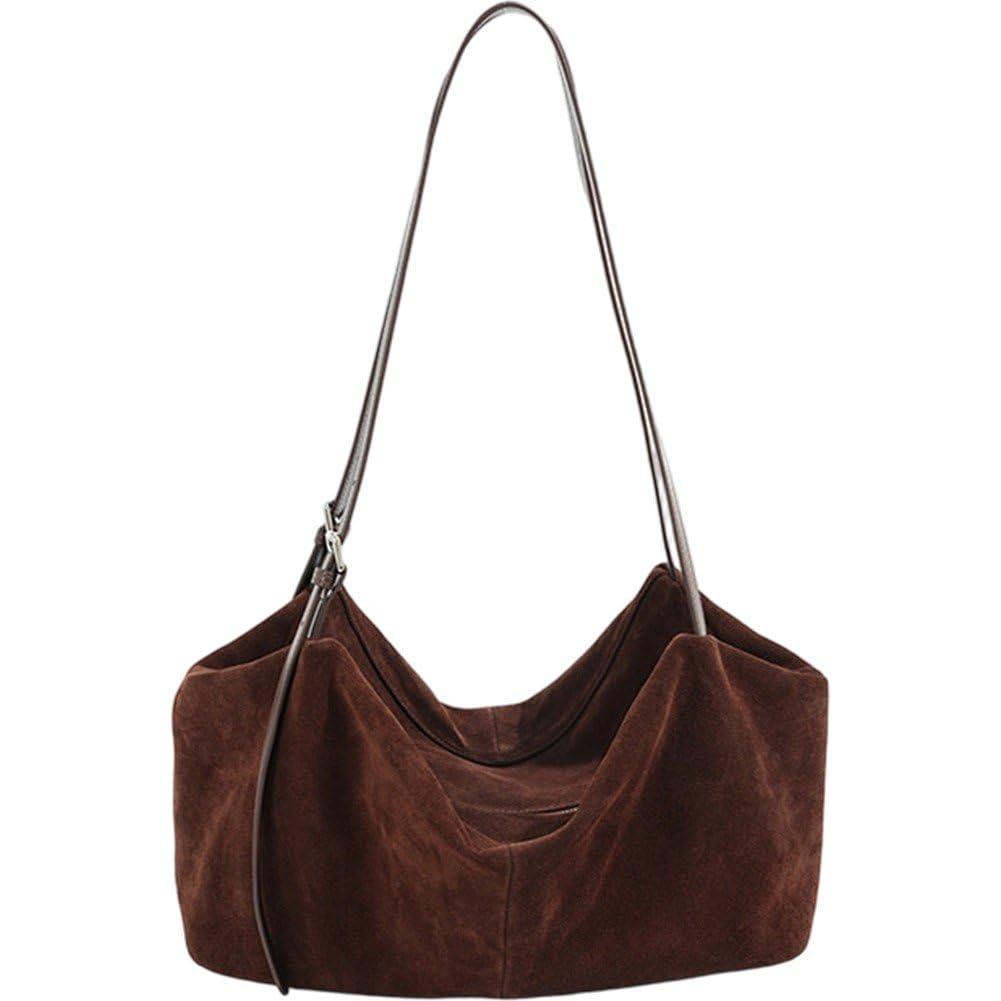 Sac en daim de vachette souple pour femme au design intemporel
