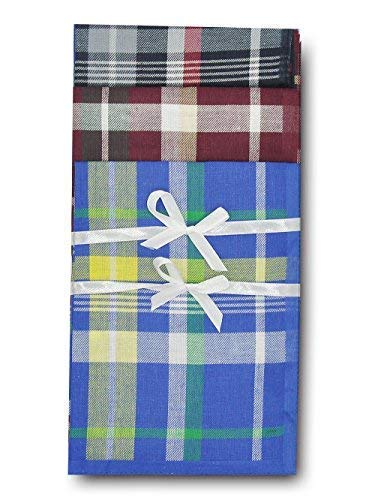 Selected Hanky 100% Cotton Men's Handkerchief 6 Piece Gift Set #TOP7