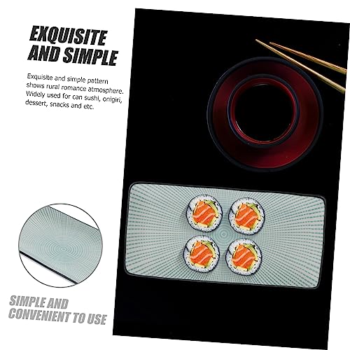 Plato Rectangular de Cerámica para Sushi Ciieeo miniatura 4