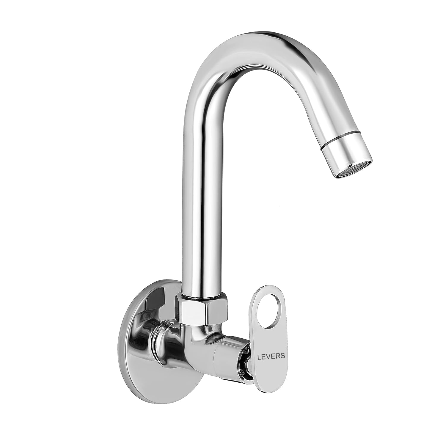 LEVERS Star L0991 Kitchen Sink Tap for Kitchen Sink/Kitchen Basin/Home, Features:- Wall Mounted, 360 Degree Rotating Spout, Quarter Turn &Foam Flow (with Wall Flange & Teflon Tape) (B0CFXJYDH1) Amazon Price History, Amazon Price Tracker