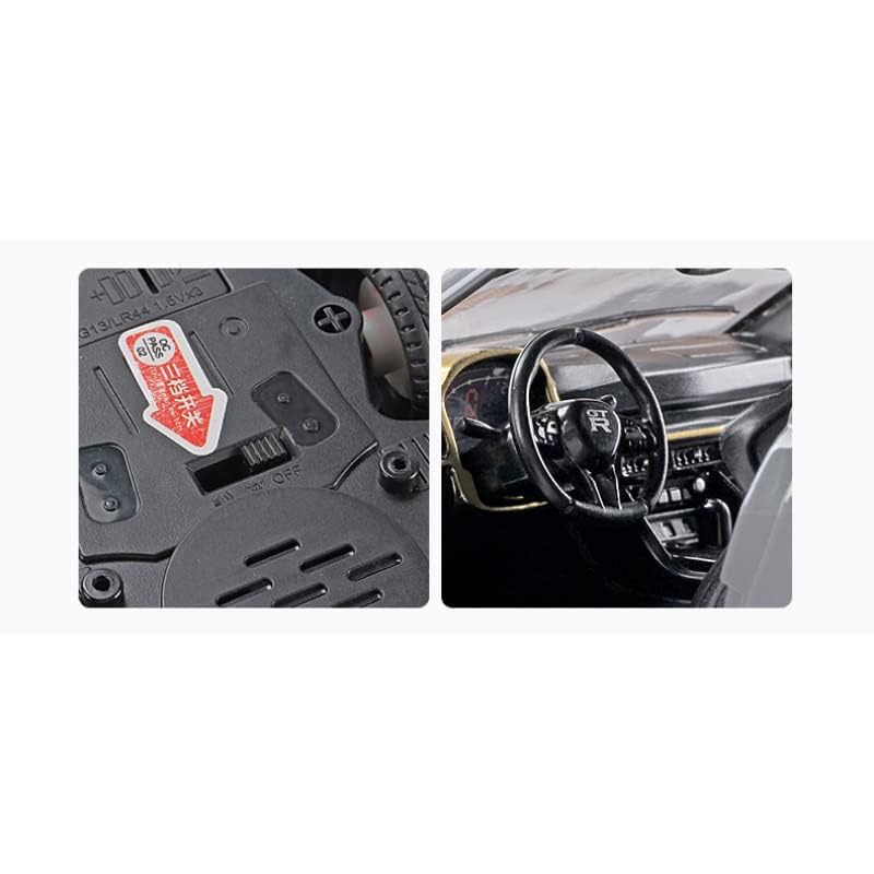 Image of Diecast GT R-50Toy Car 1:24 Scale Model,Pull Back Vehicles Alloy Simulation Supercar with Lights and Sound Also for Car Dashboard,Kids,Adult (Red)