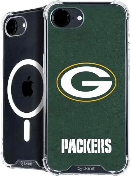 Skinit Phone Case Compatible with MagSafe iPhone 16e - Officially Licensed NFL Green Bay Packers Design