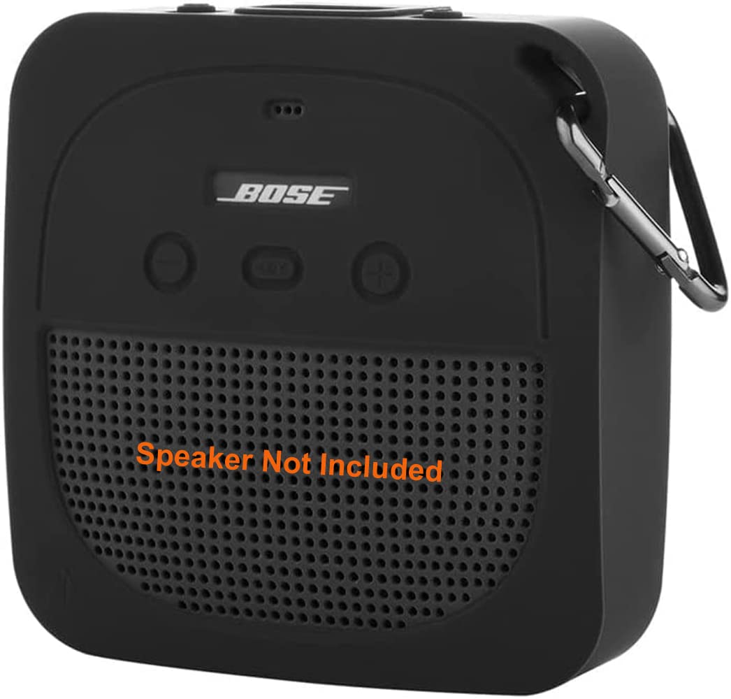 Zitel Silicone Case Compatible for Bose SoundLink Micro Portable Bluetooth Speaker Stand Up Cover with Carabiner (Case Only) - Black-image-27