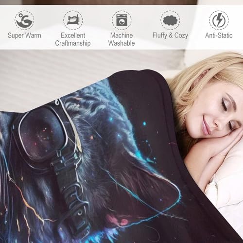 Couverture en chat 3D moelleuse pour éliminer les frissons sur canapé - 4