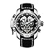 Produktbild REEF TIGER Herren Uhr analog Automatik mit Leder Armband RGA3503-YBBLB