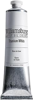 Williamsburg Artist Oil Colors by GOLDEN, Titanium White, 150 ml tube, Professional Oil Paint, Opaque