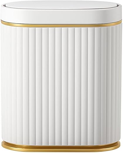 Lixeira Automática com Sensor Inteligente 7L Design Luxuoso Banheiro Cozinha Escritório À Prova D'água