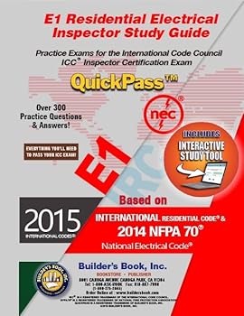 Perfect Paperback E1 Residential Electrical Inspector QuickPass Study Guide Based on 2015 IRC Book