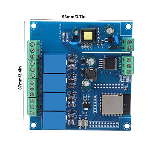 ESP32 Utvecklingskort med WiFi, Bluetooth och 4-vägs Relämodul