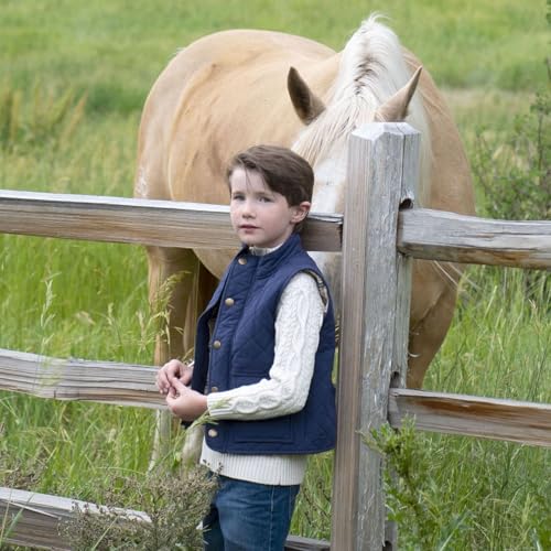Image of Hope and Henry Boys' Quilted Fleece Lined Zip-Up Vest