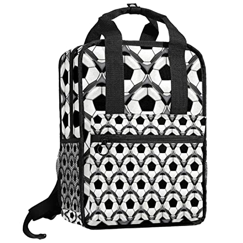 Cartable pour filles et garçons avec motif abstrait peint vert et bretelles réglables