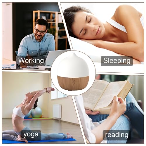 Haoday 300Ml Essential Oil Diffuser With Remote Control - 3 In 1 Ultrasonic Humidifier And Vaporizer For Essential Oils, Aroma Diffusers With 7 Led Colors, Adjustable Cool Mist, Timer & Auto Shut-Off #TOP5