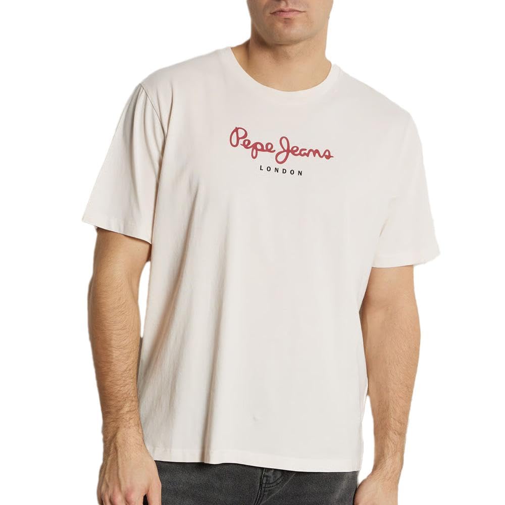 PEPE JEANS Eggo Short Sleeve T-Shirt 2XL Beige