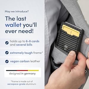 TRAVANDO Swype Slim Wallet for Men Metal RFID Blocking Mens Wallet Card Case TRAVANDO Swype Slim Wallet for Men Metal RFID Blocking Mens Wallet Card Case