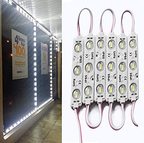 Image of LED Module LED Windows Lights 6000K 200pcs 100Ft 5730 SMD 150LM Per LED Module IP65 Waterproof for Letter Sign Advertising Signs with Tape Adhesive Backside (White Light,NO Power Supply)