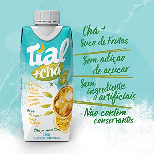 Suchá Chá Misto Verde, Branco com Maracujá e Hortelã Tial 330Ml