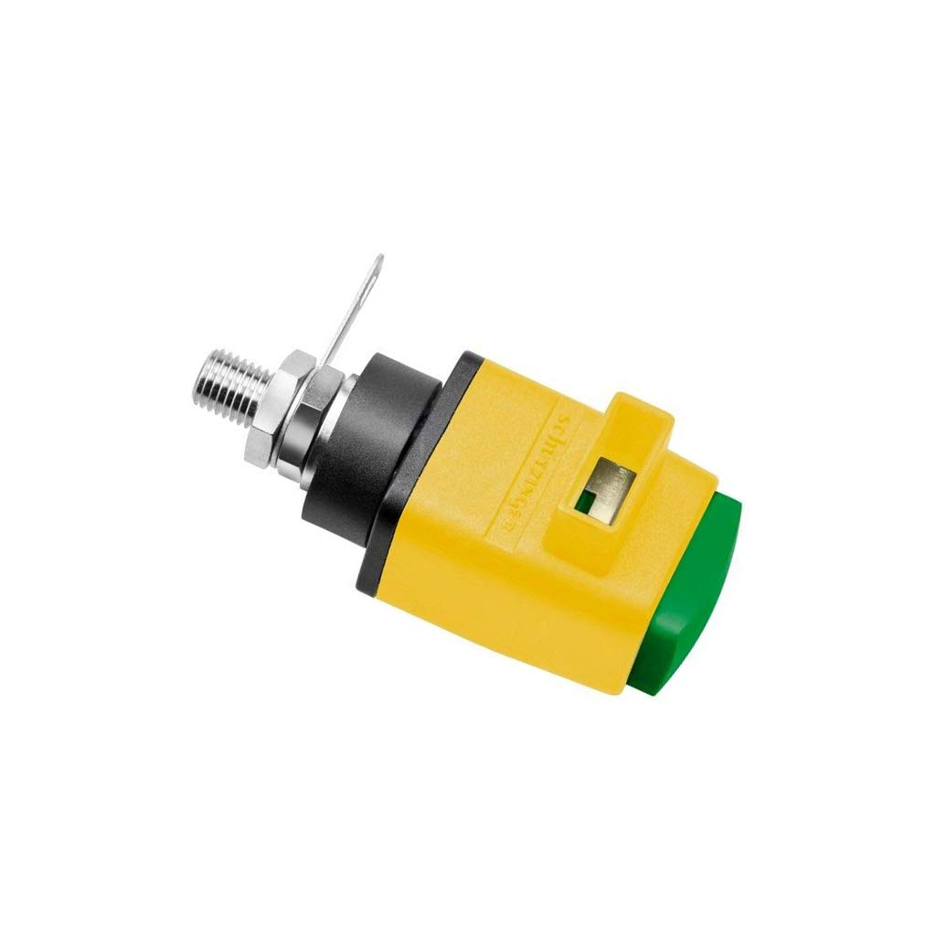 Bouton de laboratoire jaune-vert SCHÜTZ SDK5230/GNGE pour panneau