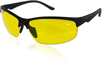 Occhiali Da Visione Notturna Myiaur Con Lenti Gialle Polarizzate – Antiriflesso Per Guida E Sport – Modello NV0312-M