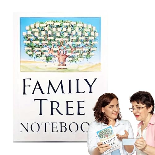 Anteckningsböcker för släktforskning, släktträdsdiagram att fylla i | Family Tree Notebooks Diagram Journal,Släktträdsdiagram och form, anteckningsbok för förfäders historia för julhelgen