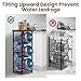 storenization 5 Gallon Water Jug Holder, 3-Tier Water Bottle Holder with Wood Top Shelf, Heavy Duty Water Cooler Jug Rack, Water Dispenser Storage Stand for Kitchen Office and Living Room