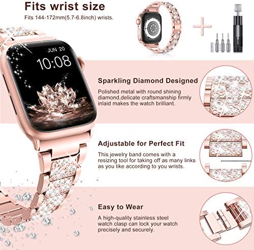 Amazon.com: LELONG - Correa extensible para Apple Watch de 1.496 pulgadas,  1.575 pulgadas, 1.654 pulgadas y 1.732 pulgadas series 5, 4, 3, 2 y 1 con  marco para caja del reloj. Correa