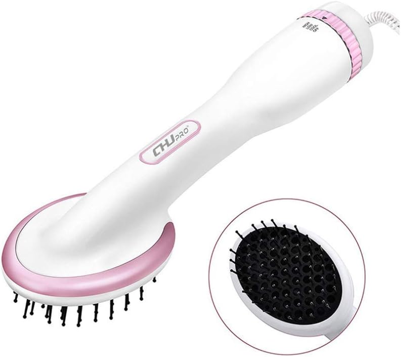 WZPB 2 IN 1 Hair Straightener Brush Anion, Hair Dryer Comb,Brush Hair Dryer, One Step Hair Blow Dryer Ceramic Heating Hair Stylers Straightener Brush For Long Hair, Short Hair, Home And Travel