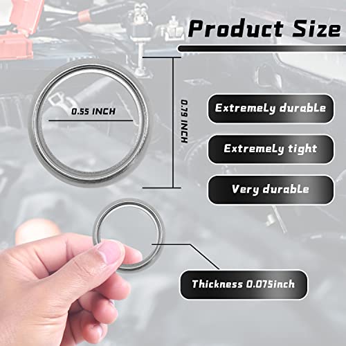 Miytsya 24 Pack Transmission Fluid Gasket Seal Steel Rings, 16Mm Oil Drain Plug Gaskets Crush Washers For Subaru Baja Forester Impreza Legacy Outback Sti Wrx, For The Part#11126Aa000 (Silver) #TOP2