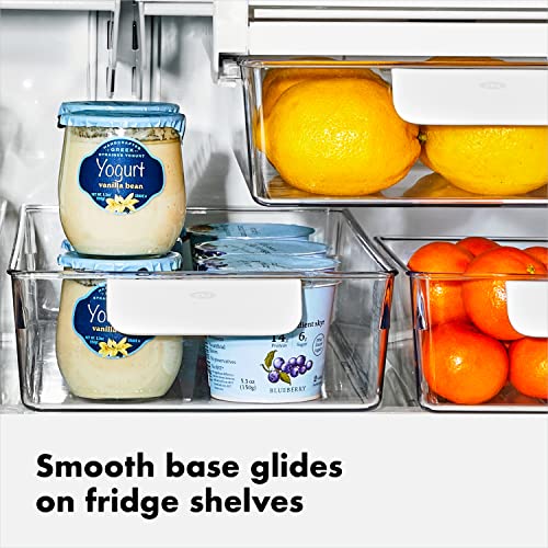 OXO Good Grips Fridge Organization Bin 5 in x 14 in - for Yogurt Cups, Small Produce, Berry Bins and More - Image 6