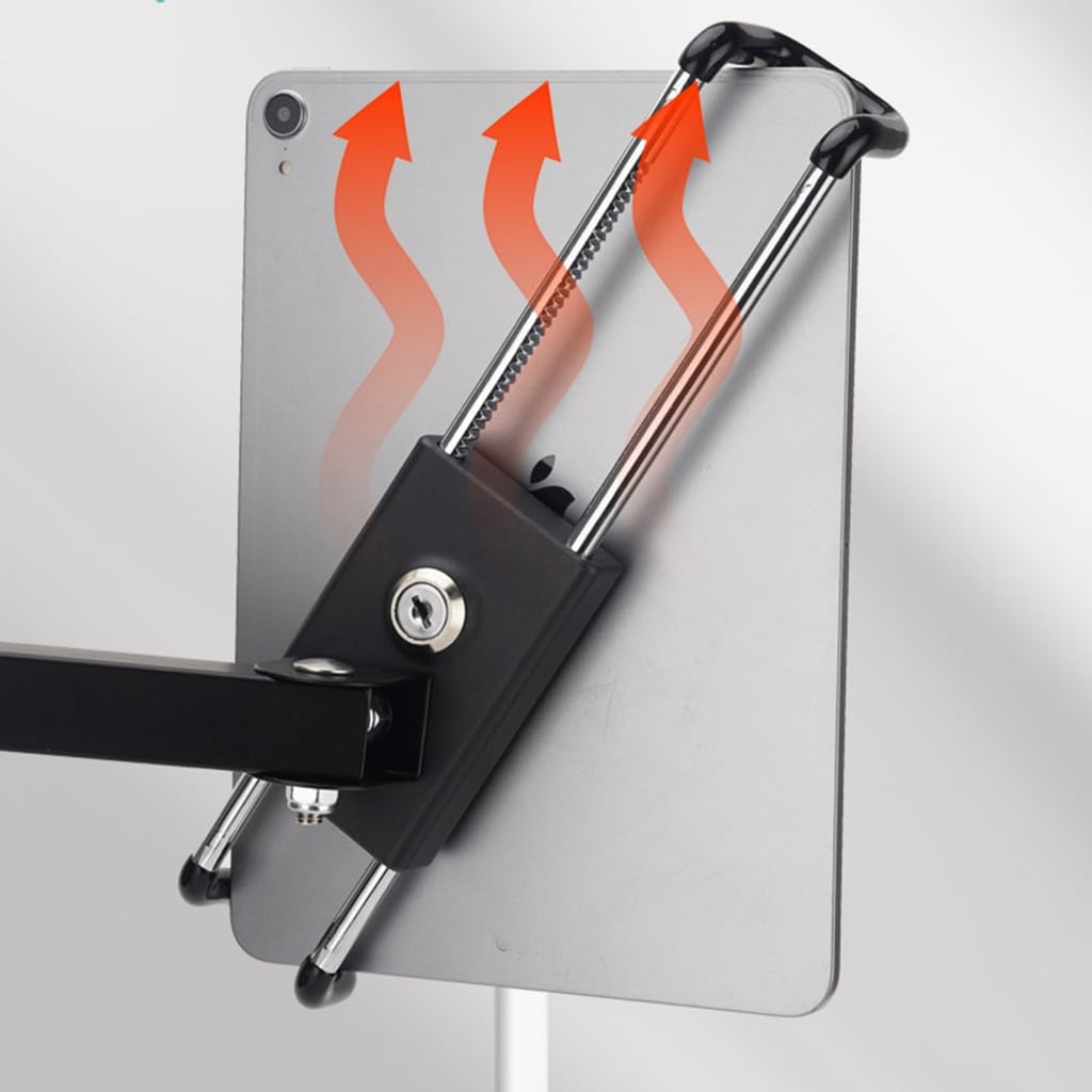 Uchwyt ścienny na tablet aluminiowy uchwyt ścienny o 360 stopni obrotowy regulacja